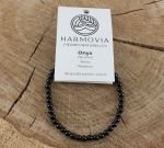 Bracelet Onyx Noir - Perles 4mm